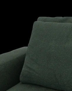 Rio hjørnesofa med pufafslutning højre og bred arm