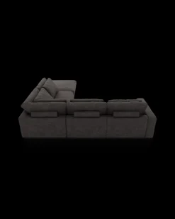 Rio hjørnesofa med pufafslutning højre og bred arm