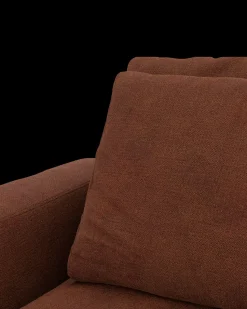 Rio hjørnesofa med pufafslutning højre og bred arm