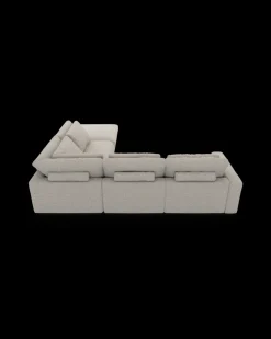 Rio hjørnesofa med pufafslutning højre og bred arm