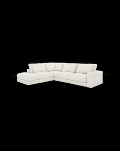 Rio hjørnesofa med pufafslutning venstre og bred arm