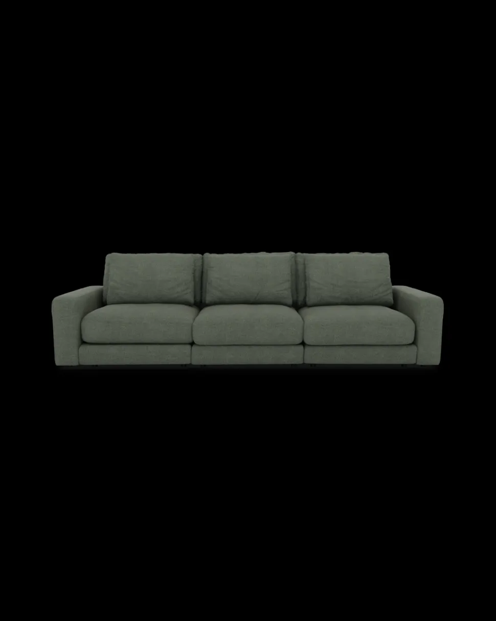 Rio sofa 3 pers. med bredde arme