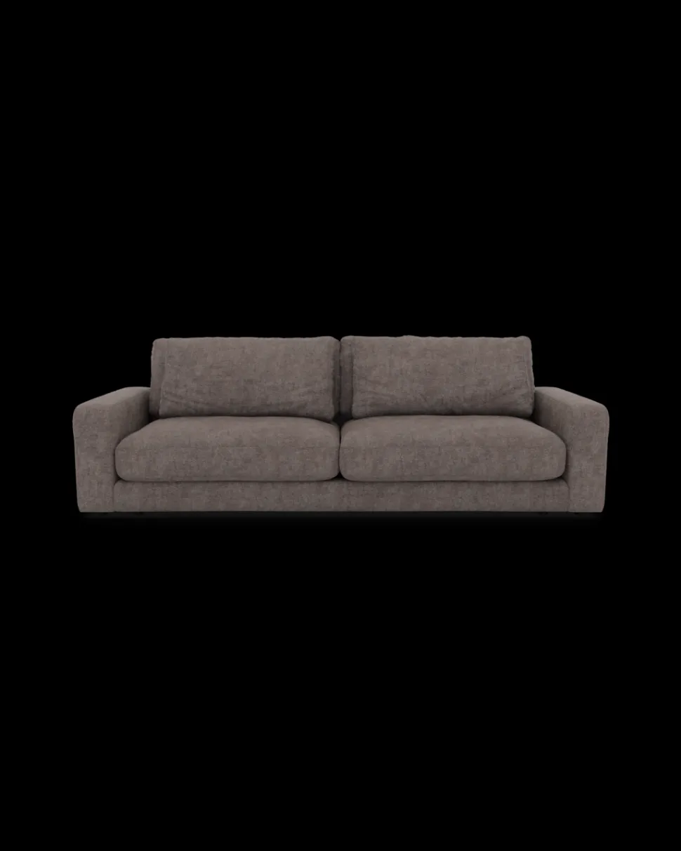 Rio sofa 4 pers. med bredde arme og 2 puder