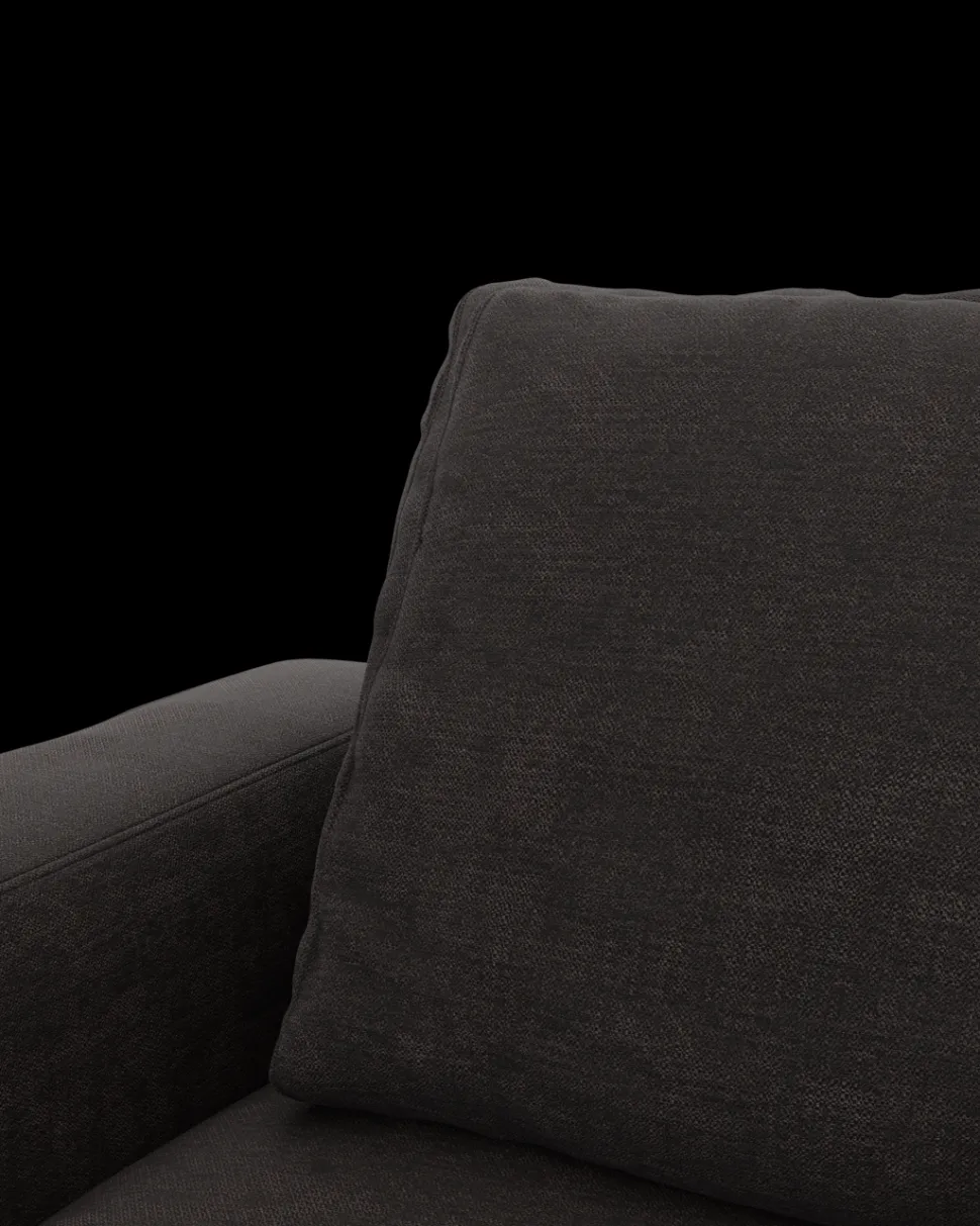 Rio sofa 4 pers. med bredde arme og 2 puder