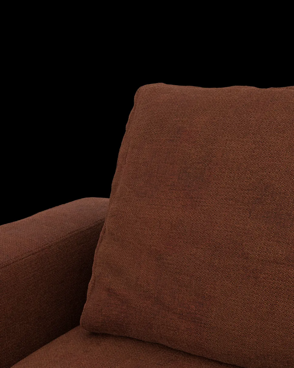 Rio sofa 4 pers. med bredde arme og 2 puder