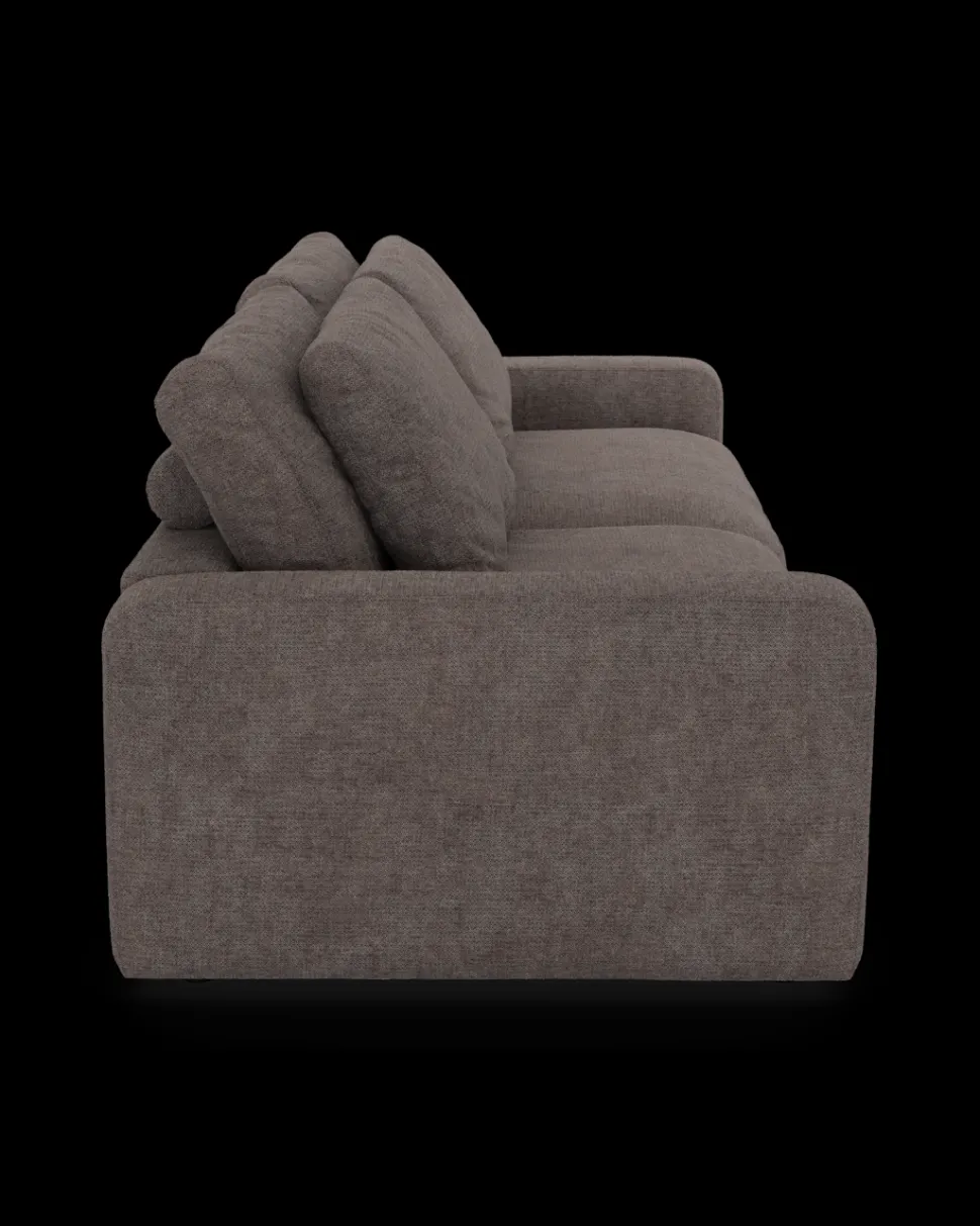 Rio sofa 4 pers. med bredde arme og 2 puder