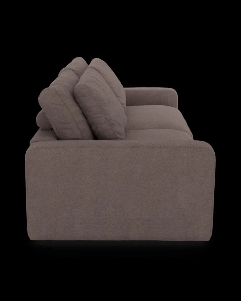 Rio sofa 4 pers. med bredde arme og 2 puder