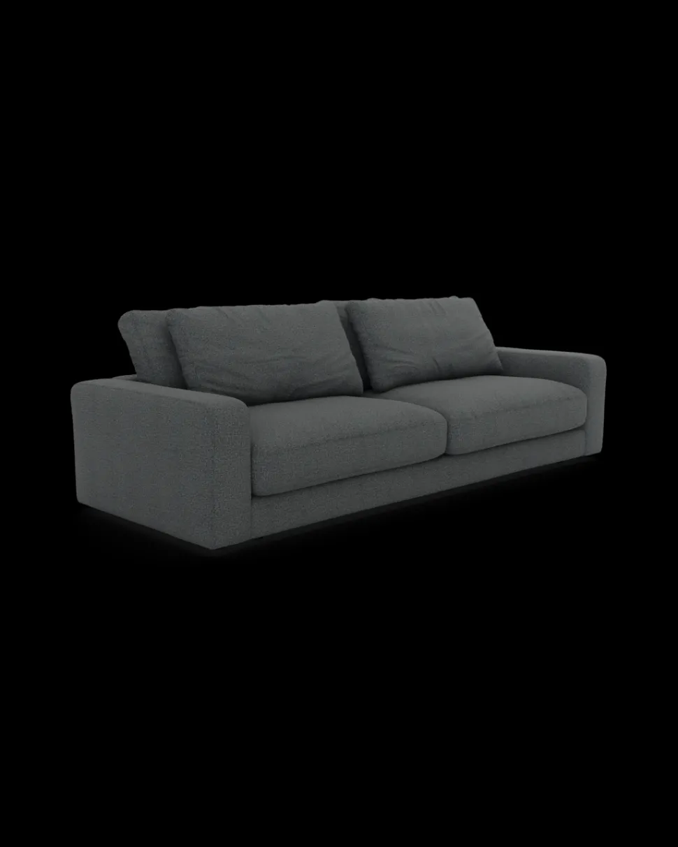 Rio sofa 4 pers. med bredde arme og 2 puder