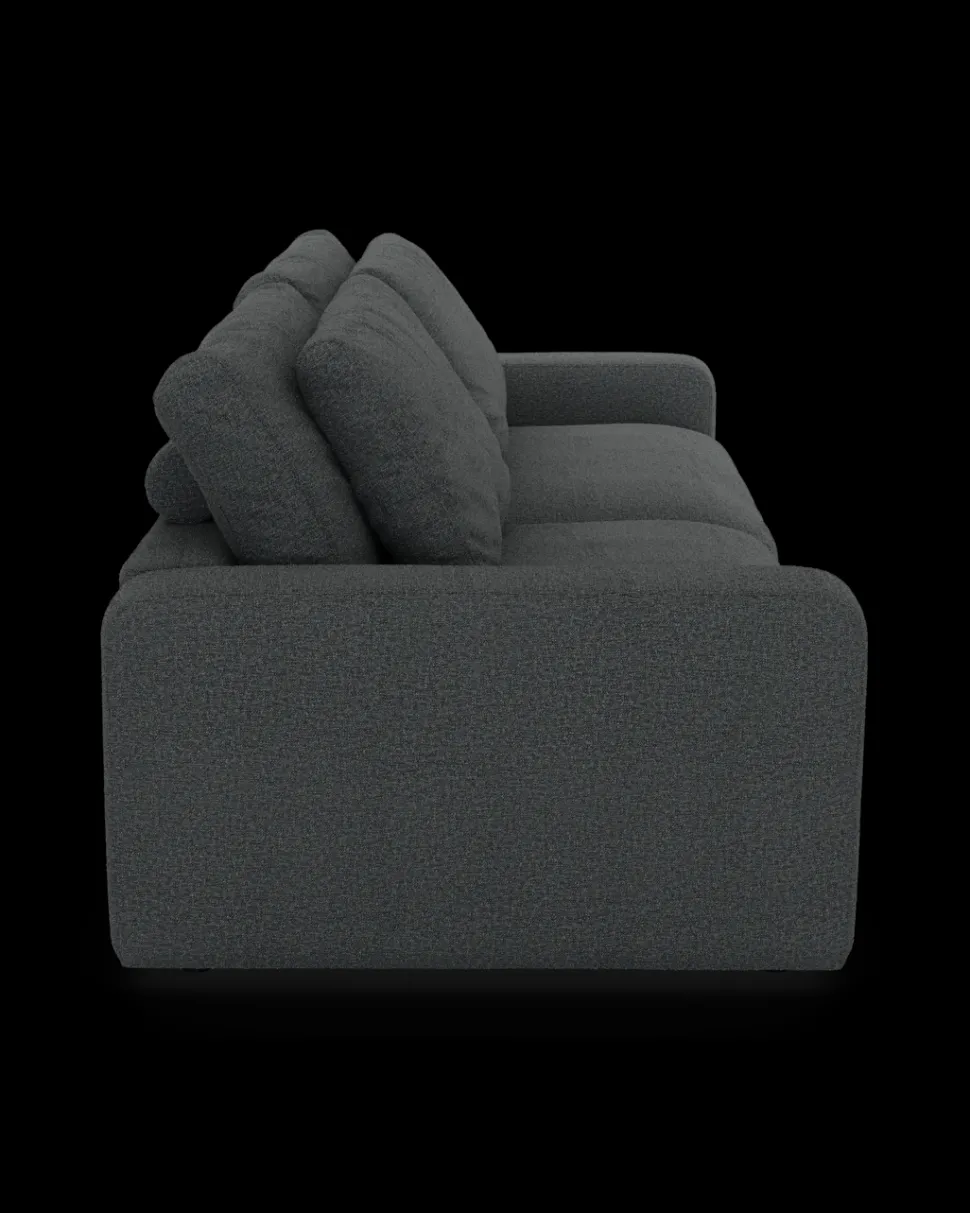 Rio sofa 4 pers. med bredde arme og 2 puder