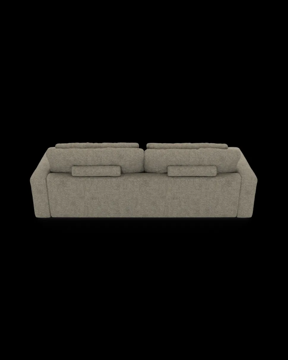 Rio sofa 4 pers. med bredde arme og 2 puder