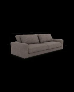 Rio sofa 4 pers. med bredde arme og 2 puder