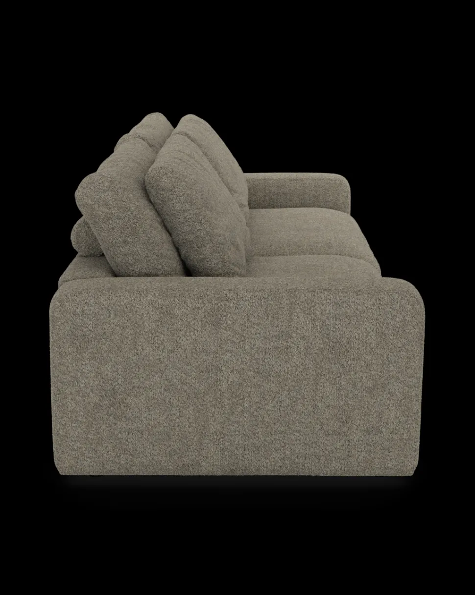 Rio sofa 4 pers. med bredde arme og 2 puder