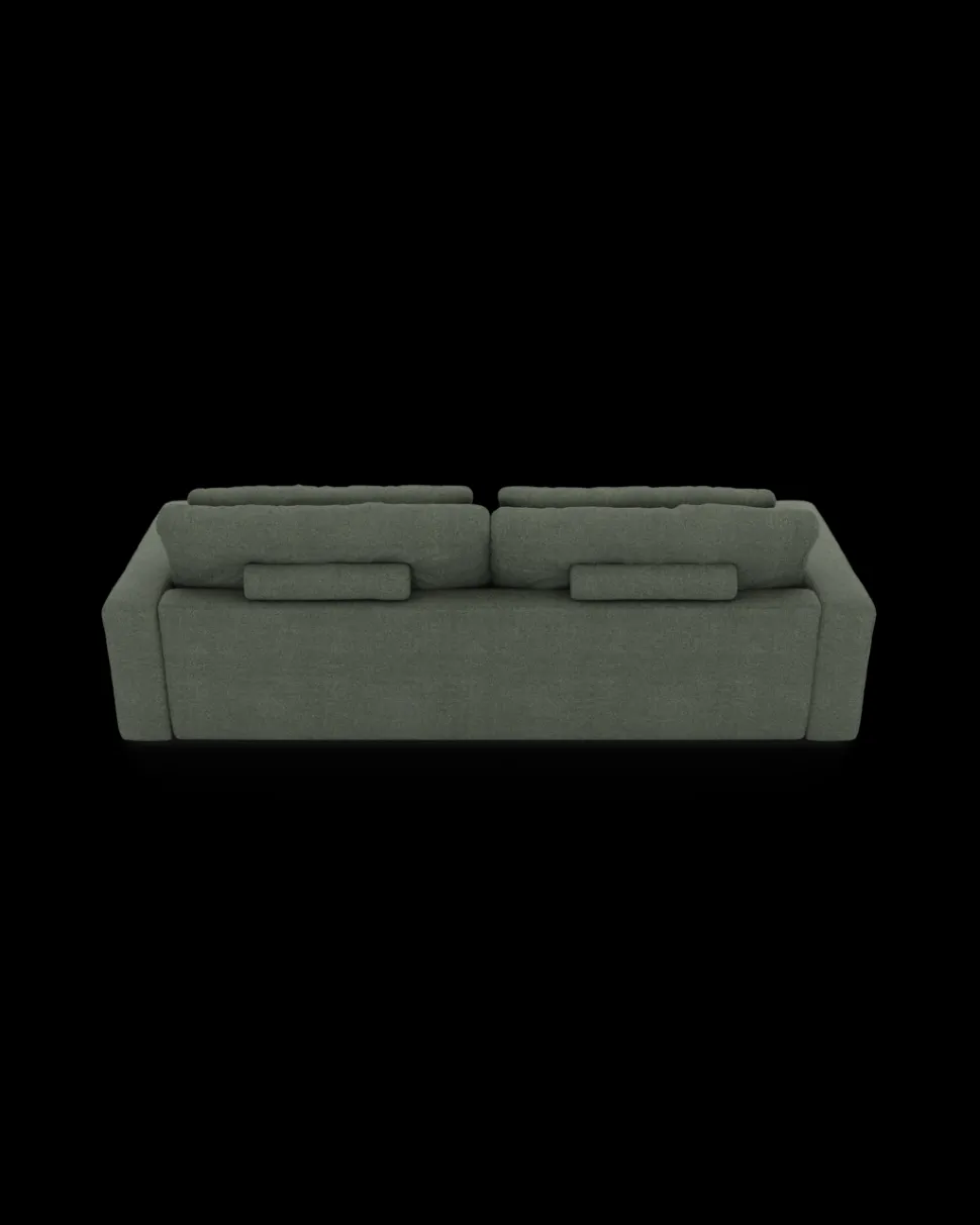 Rio sofa 4 pers. med bredde arme og 2 puder