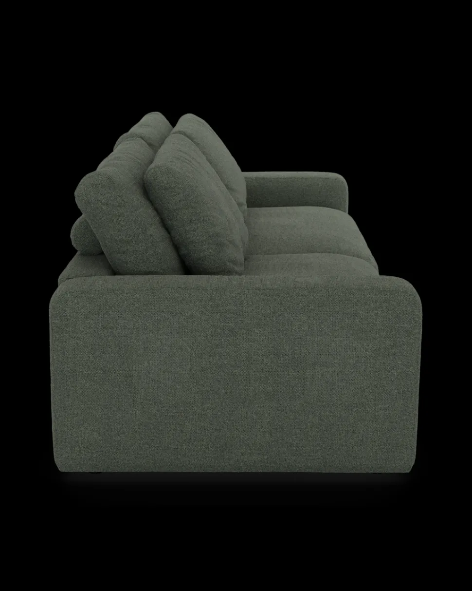 Rio sofa 4 pers. med bredde arme og 2 puder