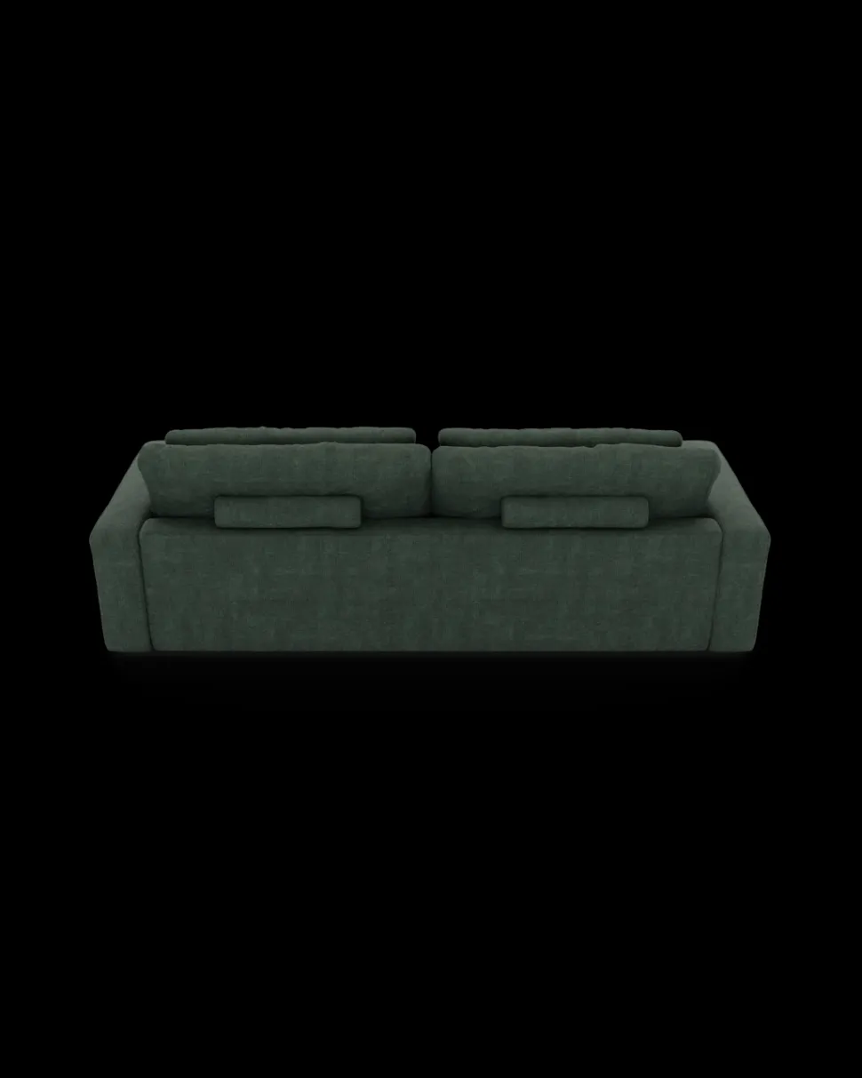 Rio sofa 4 pers. med bredde arme og 2 puder