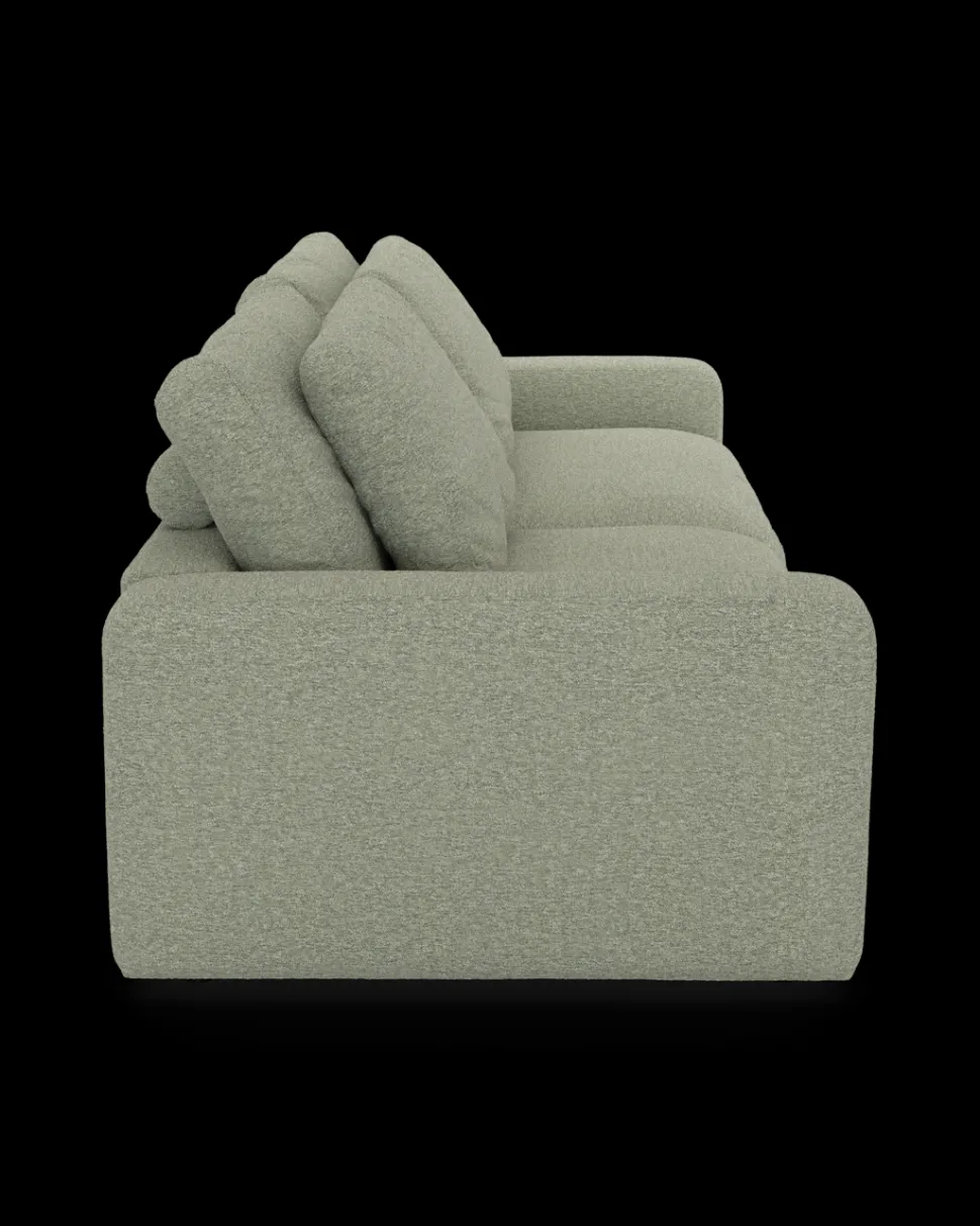 Rio sofa 4 pers. med bredde arme og 2 puder