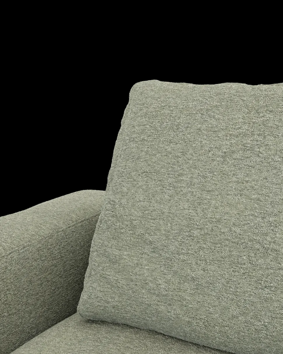 Rio sofa 4 pers. med bredde arme og 2 puder