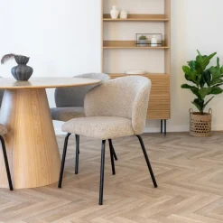 Safira spisebordsstol, beige