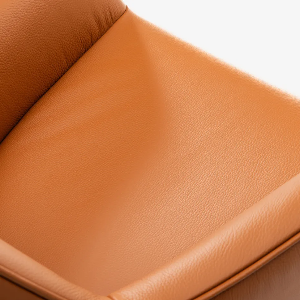 Salento spisebordsstol m/drej, cognac læder