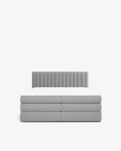 Simo magasinseng 140x200, m/gavl, grå