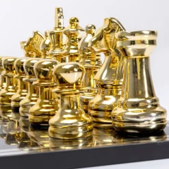 Skaksæt guld/sølv