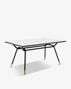 South beach spisebord, hvid marmor look