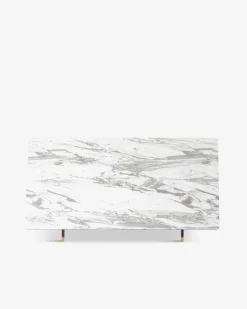 South beach spisebord, hvid marmor look