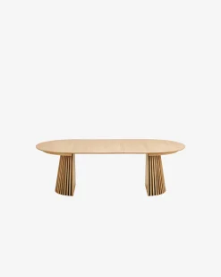 Stella spisebord XL inkl. 3 tillægsplader, lys eg