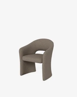 Tori spisebordsstol m/armlæn, taupe