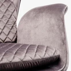 Tudor lænestol, silver velvet