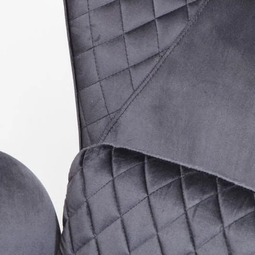 Tudor lænestol, sort velour