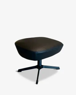 Turtle fodskammel, sort læder