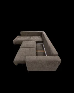 Veni sovesofa, Open end venstre