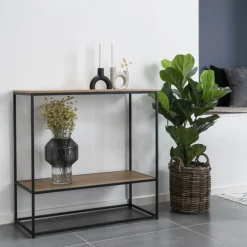 Vista konsolbord, eg/sort