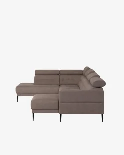 Vizion U-hjørnesofa, lys brun