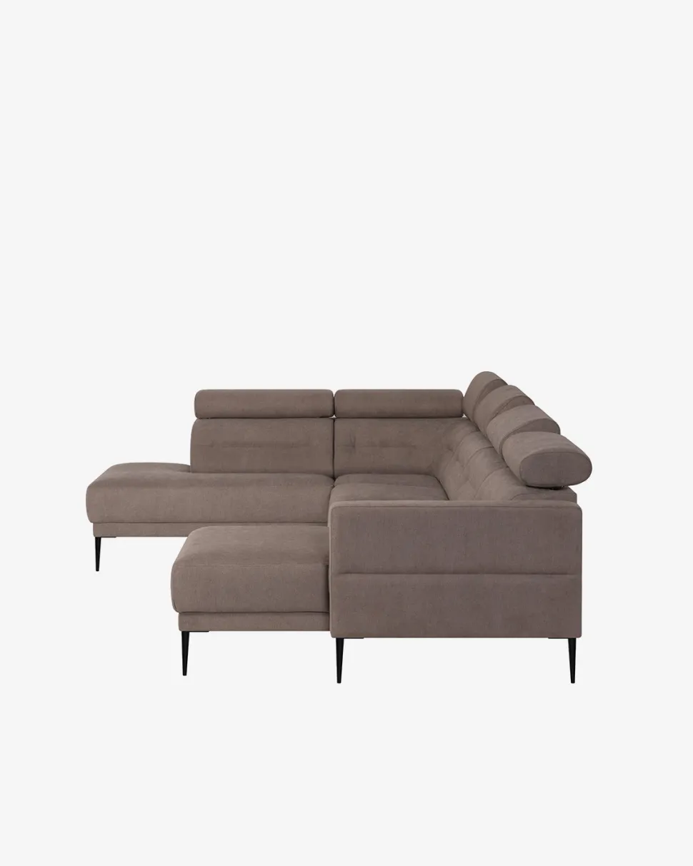 Vizion U-hjørnesofa, lys brun