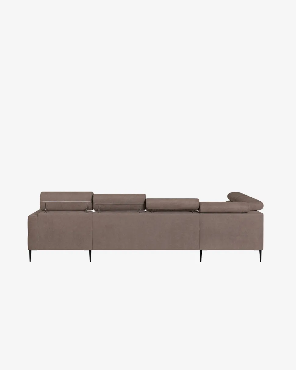 Vizion U-hjørnesofa, lys brun