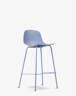 Whitby barstol, støvet blå