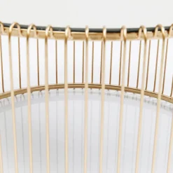 Wire sofabordssæt, Messing