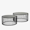 Wire sofabordssæt, sort