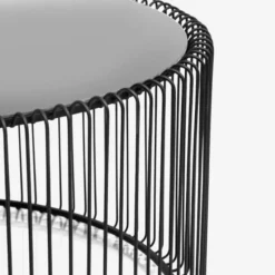 Wire sofabordssæt, sort