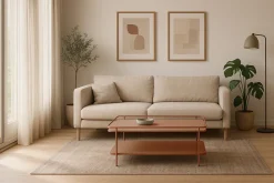 Yuba sofabord, terracotta