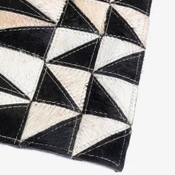 Zigzag tæppe sort/hvid 170x240 cm